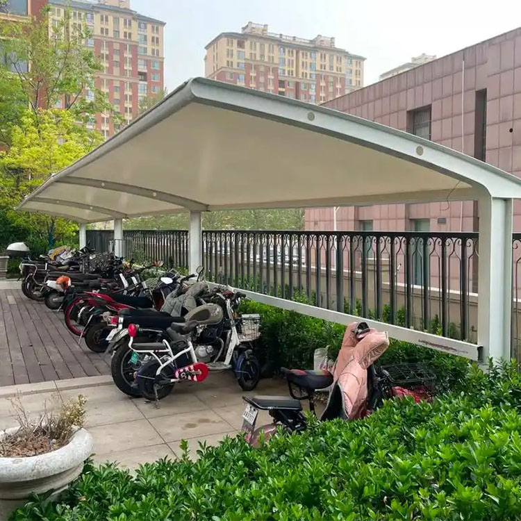 清水县膜结构电动车棚